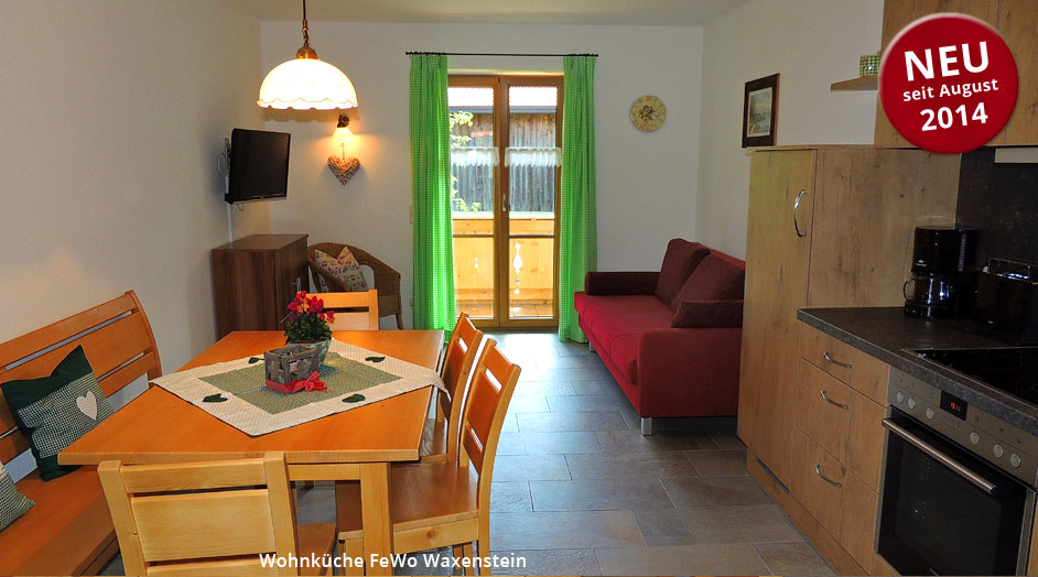 Ansichten der Ferienwohnung Waxenstein